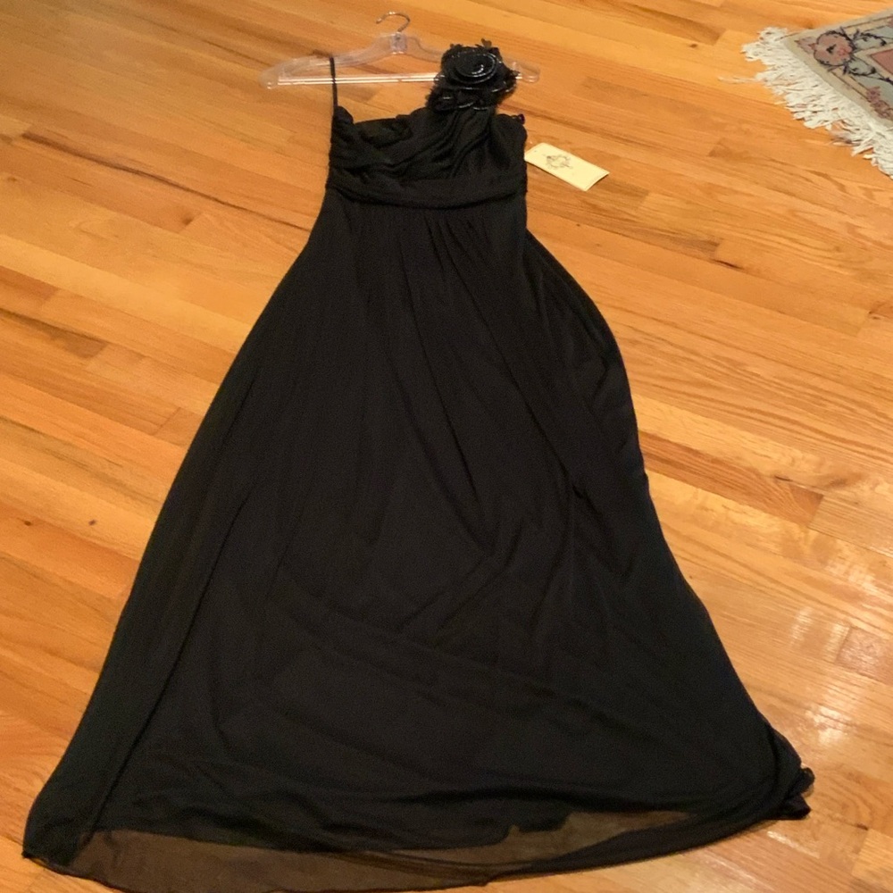 Chic One Shoulder Black Dress